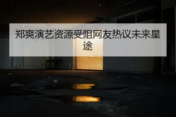 郑爽演艺资源受阻网友热议未来星途